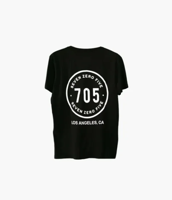 a black shirt with white text on it