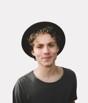 a man wearing a hat
